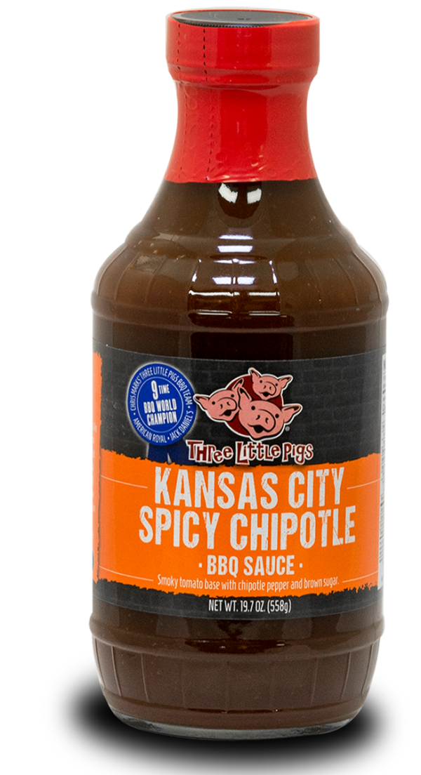 BBQ omáčka Three Little Pigs Kansas City Spicy Chipotle