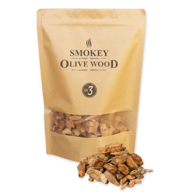 Dřevěné lupínky Smokey Olive Wood z olivovníku