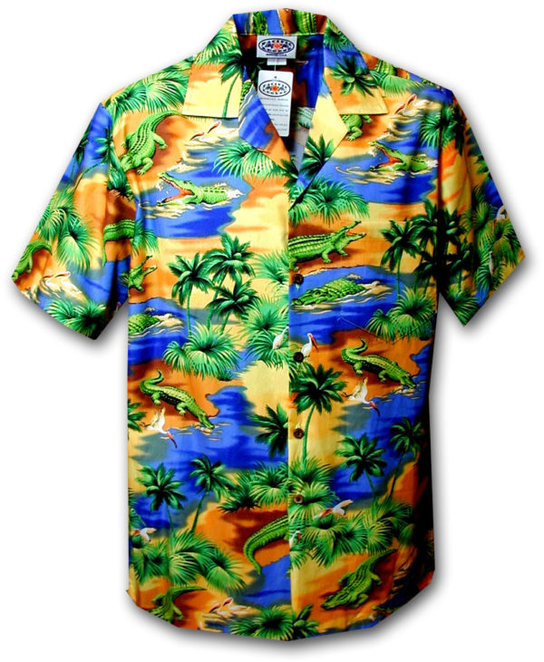 Pacific Legend Havajská košile s motivem aligátorů Velikost: XXL