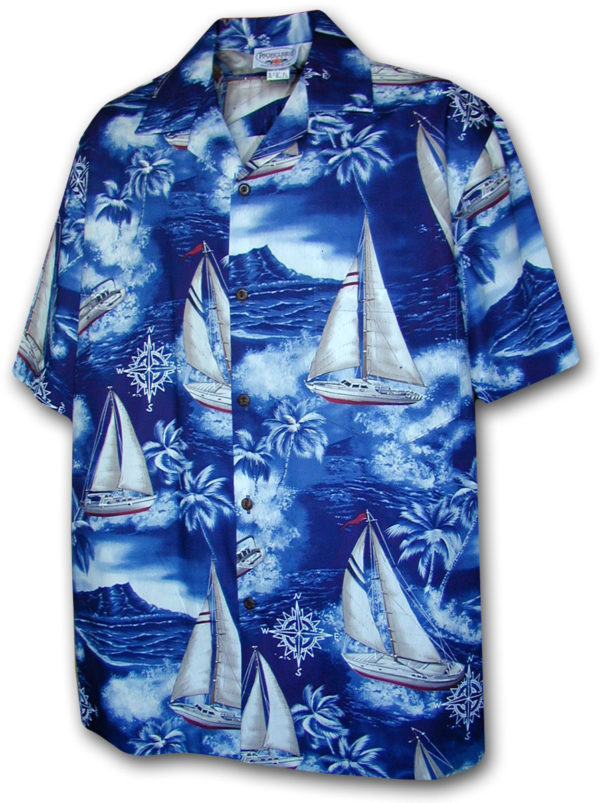 Pacific Legend Havajská košile s motivem plachetnic Velikost: XXL