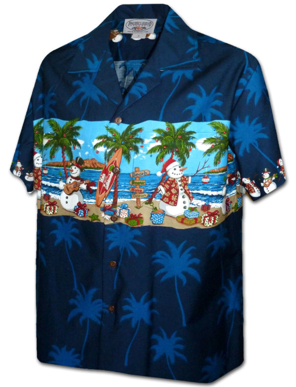 Pacific Legend Havajská košile s motivem sněhuláků Velikost: XL