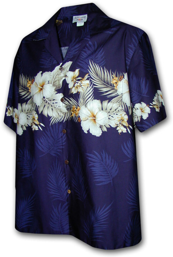 Pacific Legend Modá havajská košile s motivem květů ibišku Velikost: XXL