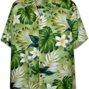 Pacific Legend Zelená havajská košile s motivem květů Velikost: XL