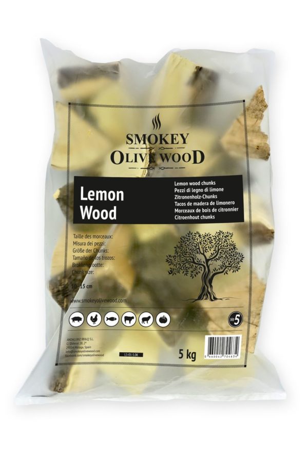 Smokey Olive Wood Špalíky k zauzování ze dřeva citrónovníku Hmotnost: 5 kg