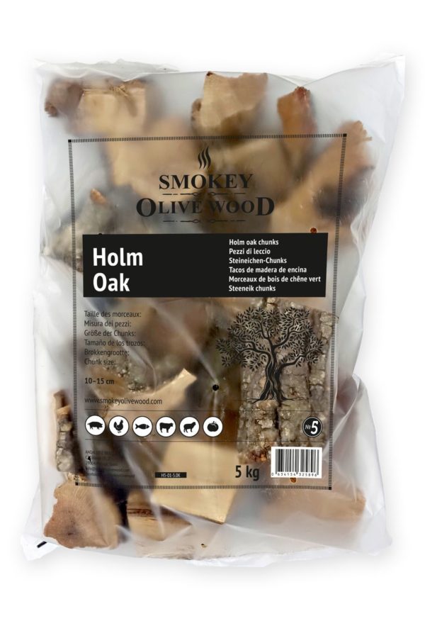 Smokey Olive Wood Špalíky k zauzování ze dřeva dubu cesmínového Hmotnost: 5 kg
