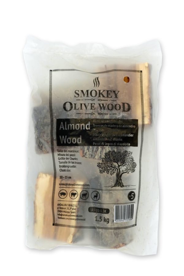 Smokey Olive Wood Špalíky k zauzování ze dřeva mandlovníku Hmotnost: 1