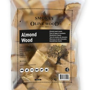 Smokey Olive Wood Špalíky k zauzování ze dřeva mandlovníku Hmotnost: 5 kg