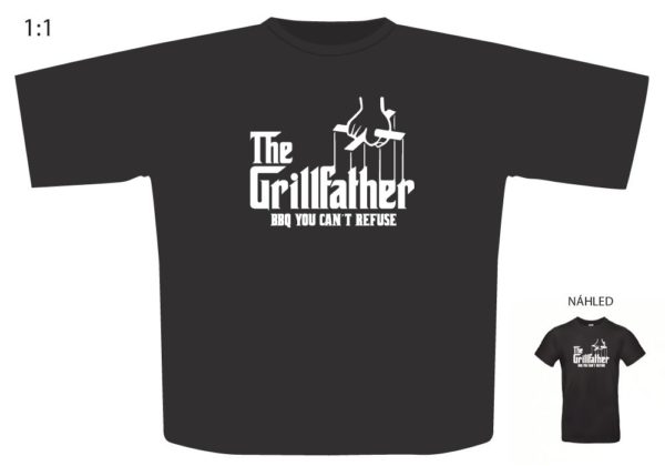 Triko s motivem "The Grillfather" Velikost: XXL