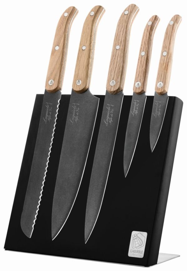 Laguiole Style de Vie Sada 5 nožů s magnetickým stojanem Innovation