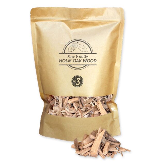 Dřevěné lupínky Smokey Olive Wood z dubu cesmínového