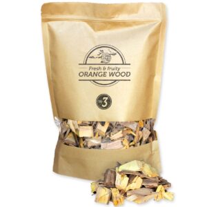 Dřevěné lupínky Smokey Olive Wood z pomerančovníku