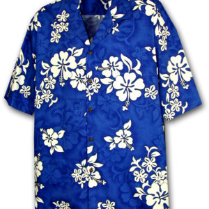 Pacific Legend Modrá havajská košile s motivem květů Velikost: XXL