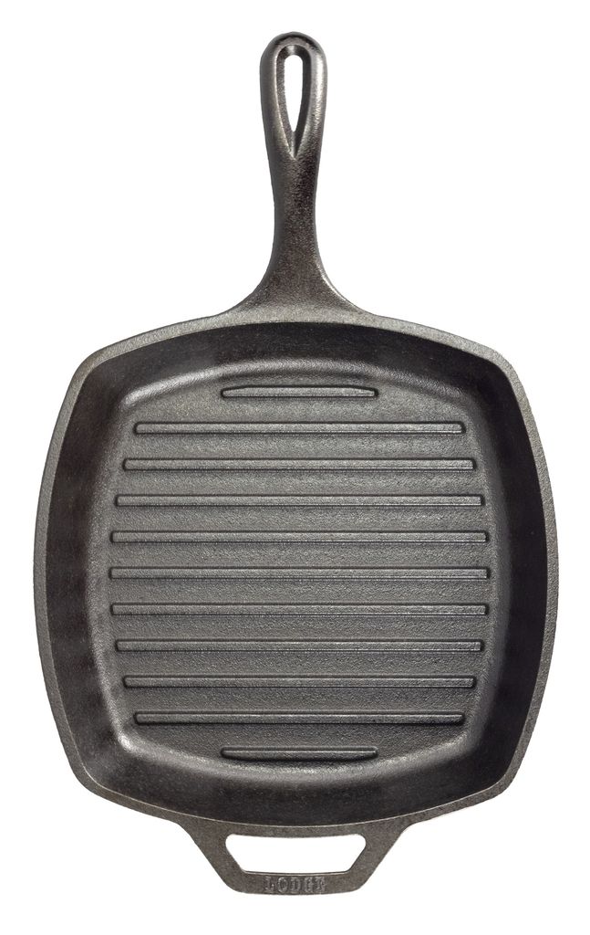 Čtvercová litinová grilovací pánev Lodge 27 cm - Obrázek 2