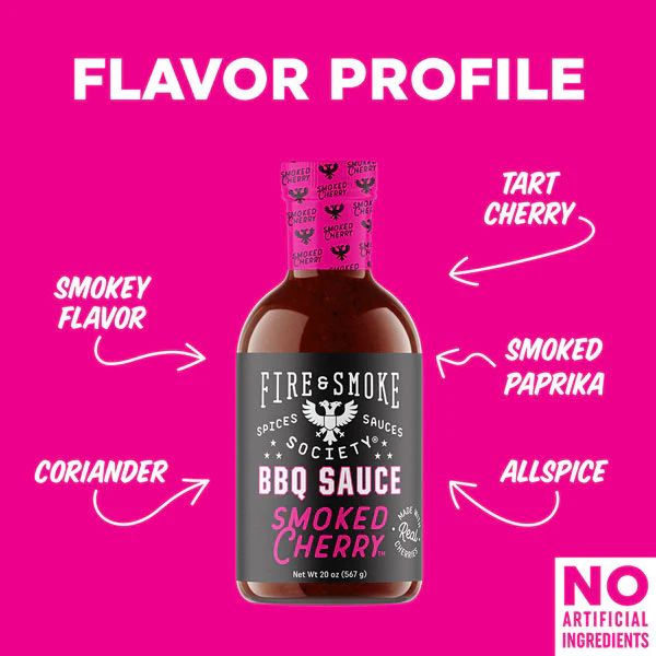 Fire & Smoke BBQ omáčka Fire&Smoke Smoked Cherry, 567 g - Obrázek 3