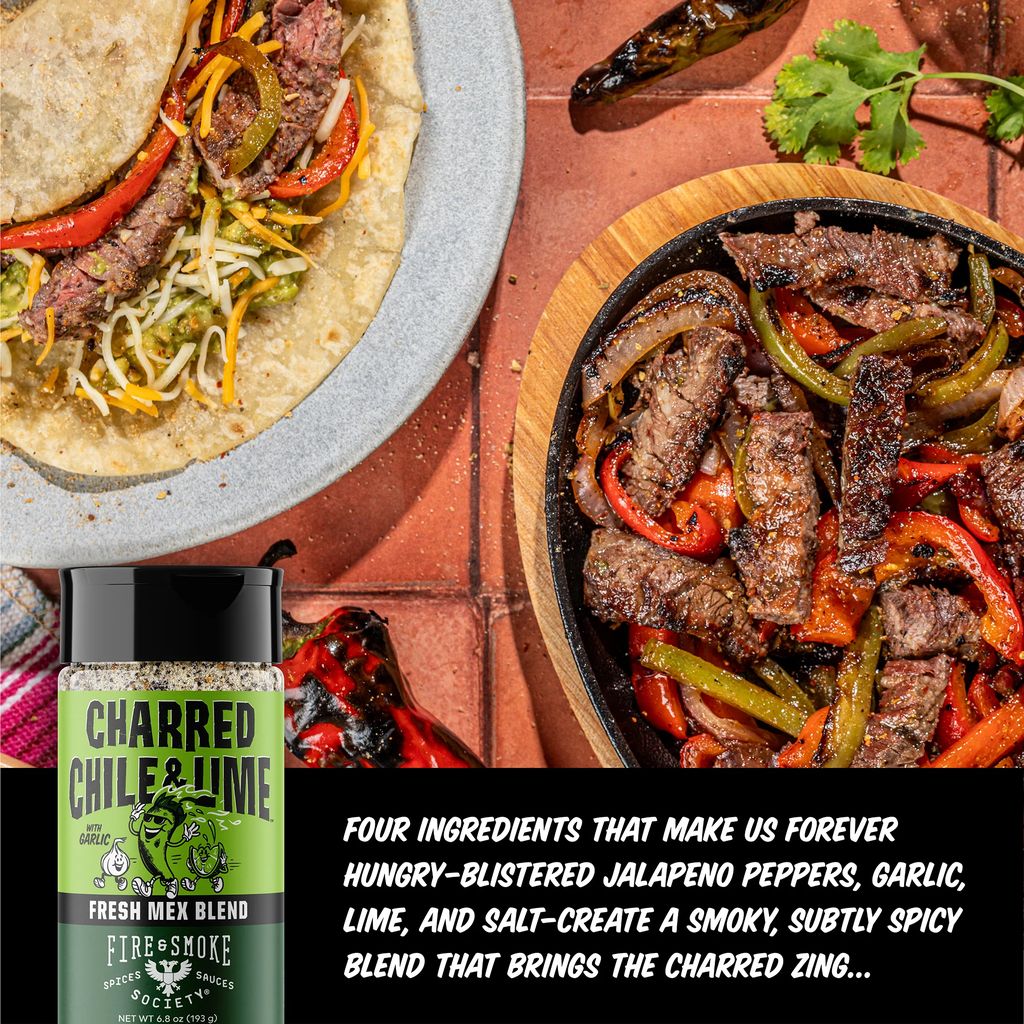 Grilovací koření Fire & Smoke Charred Chile & Lime, 193 g - Obrázek 3