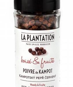 La Plantation Kampotský pepř červený celý 60 g mlýnek