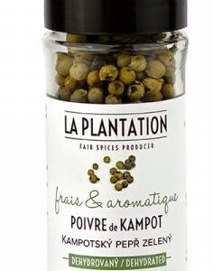 La Plantation Kampotský pepř zelený celý dehydrovaný 15 g mlýnek