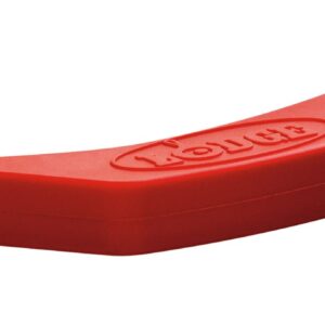 Červený ochranný silikonový návlek na madlo litinové pánve Lodge