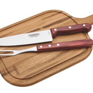 Tramontina Churrasco Porcovací červená BBQ sada Tramontina Polywood