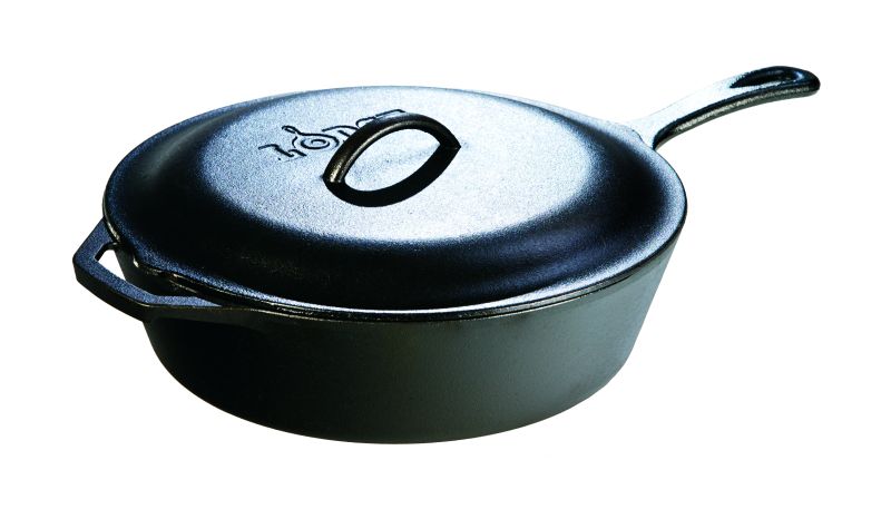 Hluboká litinová pánev Lodge 30 cm s poklicí