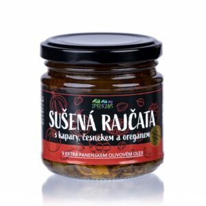 The Pelikans Sušená rajčata v extra panenském olivovém oleji s kapary