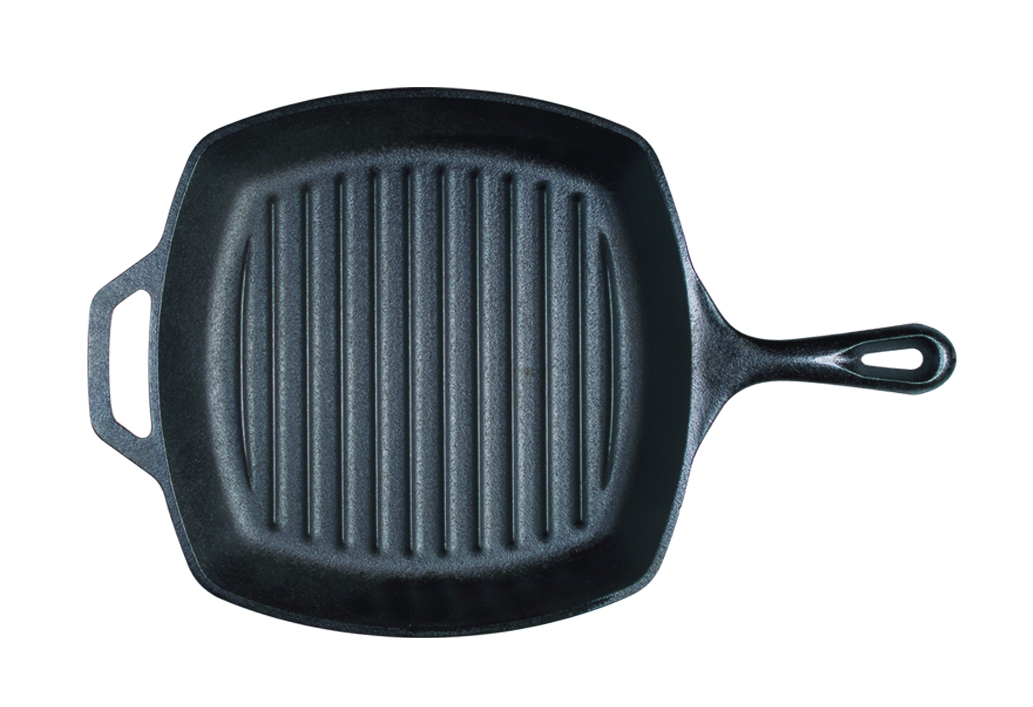 Čtvercová litinová grilovací pánev Lodge Yellowstone 26 cm - Obrázek 2