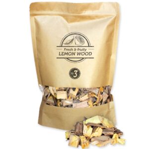 Dřevěné lupínky Smokey Olive Wood z citrónovníku