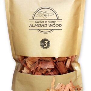 Dřevěné lupínky Smokey Olive Wood z mandlovníku