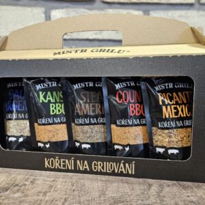 Sada grilovacího koření Mistr grilu v dárkové krabičce