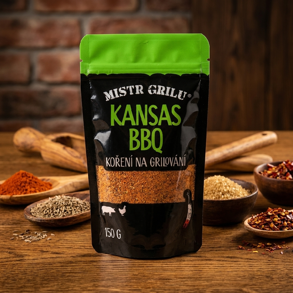 Grilovací koření Mistr grilu Kansas BBQ, 150 g - Obrázek 3