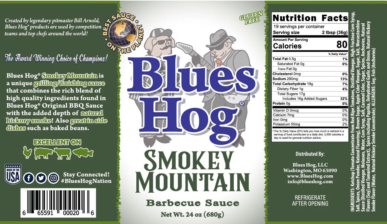 BBQ omáčka Blues Hog Smokey Mountain, 561 ml - Obrázek 3