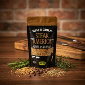 Grilovací koření Mistr grilu Steak America BEZ SOLI