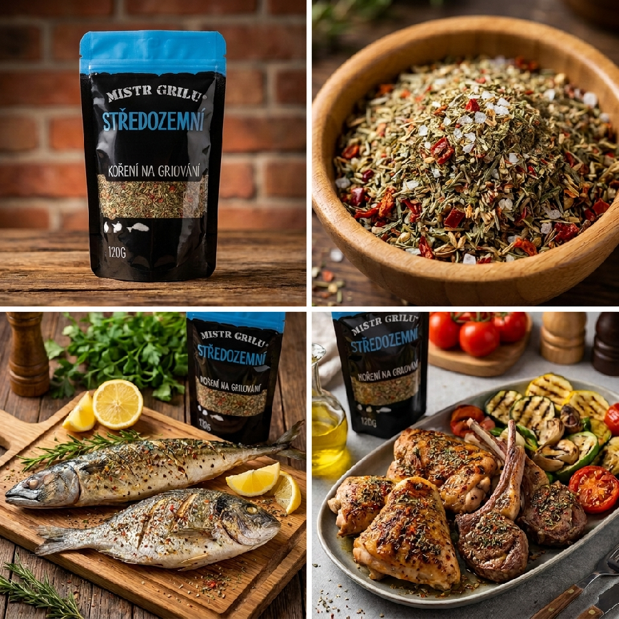 Grilovací koření Mistr grilu Středozemní, 120 g - Obrázek 3