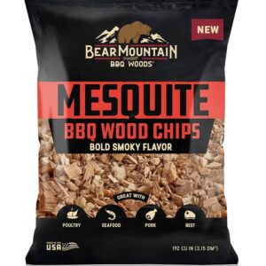 Bear Mountain BBQ Dřevěné štěpka Bear Mountain k zauzování v grilu - mesquite