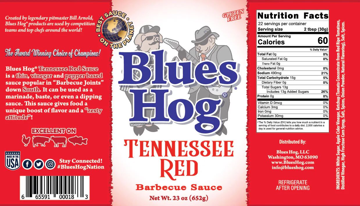 BBQ omáčka Blues Hog Tennessee Red, 542 g - Obrázek 3