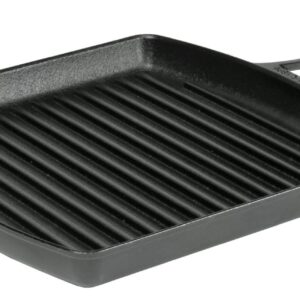 Čtvercová nízká litinová grilovací pánev Lodge Blacklock 30 cm